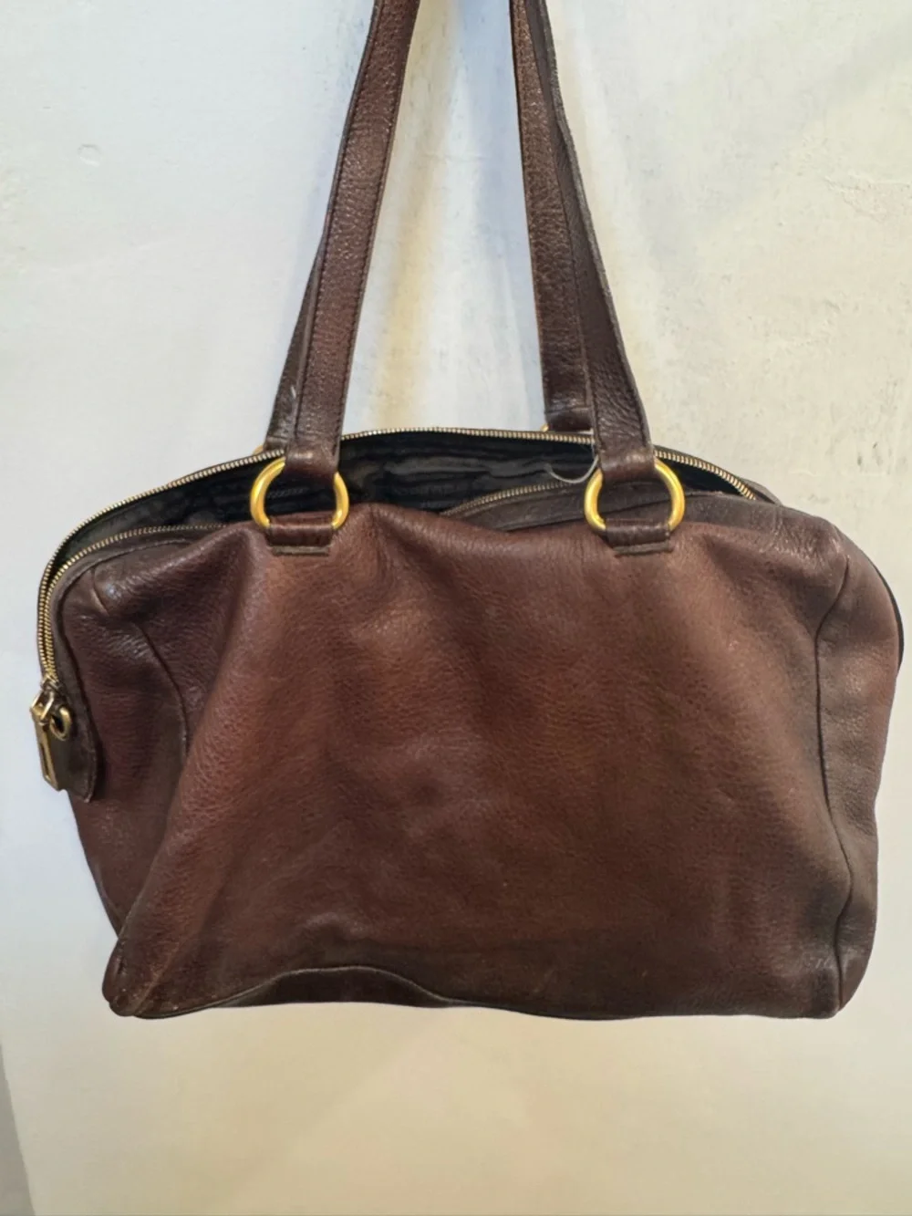 Prada Vitello Daino Jeweled Leather Tote - Brown - Picture 3 of 5